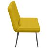 vidaXL Banco de terciopelo amarillo 110x74x84 cm
