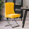 vidaXL Silla de comedor de terciopelo amarillo mostaza