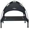 vidaXL Cama para perro Manual Negro 63 x 49,5 x 60 cm Acero