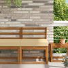 vidaXL Coj&iacute;n para sof&aacute; de exterior Beige 60 x 60 x 8 cm Poli&eacute;ster