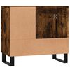 vidaXL Armario de baño madera contrachapada roble ahumado 65x33x60 cm