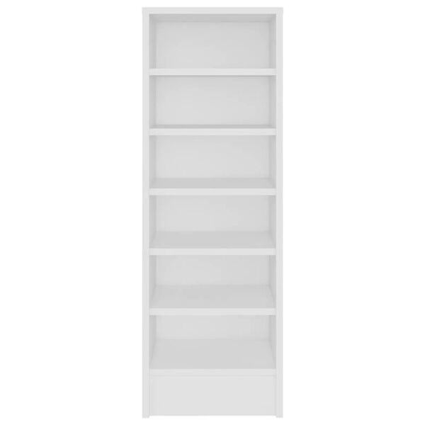 vidaXL Mueble zapatero de madera contrachapada blanco 31,5x35x90 cm