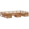 vidaXL Juegos de sof&aacute;s 10 pcs Natural Madera de Acacia S&oacute;lida