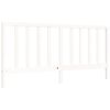 vidaXL Estructura de cama sin colch&oacute;n madera maciza blanca 200x200 cm