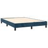 vidaXL Cama box spring con colch&oacute;n terciopelo azul oscuro 140x200 cm