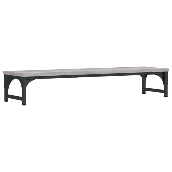 vidaXL Soporte de pantalla madera ingenier&iacute;a gris Sonoma 85x23x15,5 cm