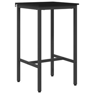 vidaXL Mesa de Bar 52 x 52 x 110 cm Madera de ingenier&iacute;a Roble Negro
