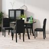 vidaXL Sillas de comedor 4 unidades terciopelo negro