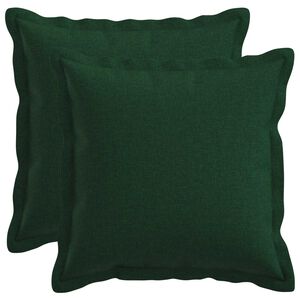 vidaXL Funda de almohada 2 uds. HOUTEN Verde oscuro 30 x 30 cm