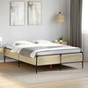 vidaXL Estructura cama madera ingenier&iacute;a metal roble Sonoma 140x200 cm