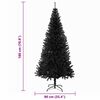 vidaXL &Aacute;rbol de Navidad con 300 LED con soporte Negro 180 cm PVC