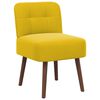vidaXL Silla de estilo zueco Amarillo Terciopelo