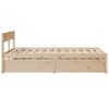 vidaXL Estructura de cama sin colchón madera maciza de pino 120x190 cm