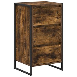 vidaXL Vitrina Roble Ahumado 43 x 36 x 75,5 cm Madera de ingenier&iacute;a