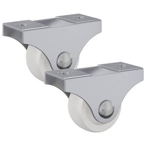 vidaXL Rueda 2 uds. 42 x 11,5 x 29 mm Hierro
