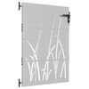 vidaXL Puerta de jard&iacute;n acero corten dise&ntilde;o hierba 85x150 cm