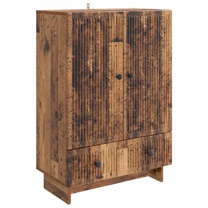 vidaXL Aparador Madera vieja 66 x 34,5 x 95 cm Madera de ingenier&iacute;a