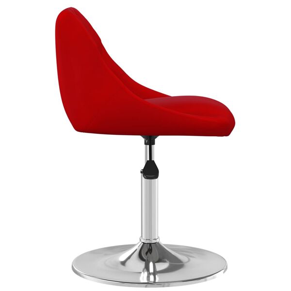 vidaXL Sillas de comedor giratorias 6 unidades terciopelo rojo tinto