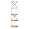vidaXL Estante de libros Roble artesanal 40 x 30 x 155 cm