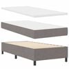vidaXL Cama tipo Box Spring con colch&oacute;n Taup&eacute; 90 x 190 cm tela