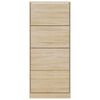 vidaXL Zapatero madera contrachapada roble Sonoma 63x24x147 cm
