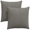 vidaXL Cojines de sof&aacute; 2 pcs Gris Claro 80 x 80 cm Tela de pana
