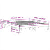 vidaXL Cama sin colch&oacute;n madera maciza de pino marr&oacute;n cera 200x200 cm