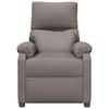 vidaXL Sill&oacute;n reclinable el&eacute;ctrico tela gris taup&eacute;
