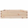 vidaXL Jardinera de madera maciza de pino 80x80x23 cm