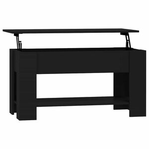 vidaXL Mesa de centro madera de ingenier&iacute;a negro 101x49x52 cm