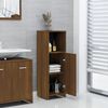 vidaXL Armario de baño madera contrachapada roble marrón 30x30x95 cm