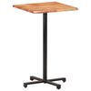 vidaXL Mesa alta de bar borde natural madera maciza acacia 60x60x110cm