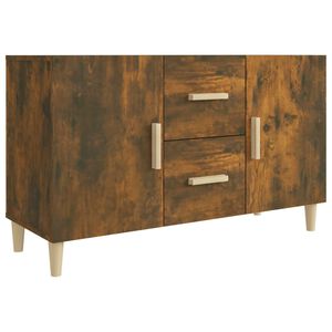 vidaXL Aparador madera de ingenier&iacute;a roble ahumado 100x36x60 cm