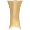 vidaXL Fundas de mesa el&aacute;sticas 2 unidades 80 cm dorado
