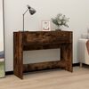 vidaXL Mesa consola madera contrachapada roble ahumado 100x39x75 cm