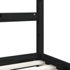 vidaXL Estructura de cama para niños madera de pino negro 90x190 cm