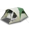 vidaXL Tienda de campa&ntilde;a familiar t&uacute;nel 6 personas impermeable verde
