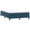 vidaXL Cama box spring con colch&oacute;n terciopelo azul oscuro 160x210 cm