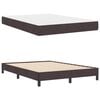 vidaXL Cama tipo Box Spring Marr&oacute;n Oscuro 160 x 200 cm tela
