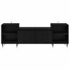 vidaXL Gabinete de TV Roble Negro 160 x 35 x 55 cm