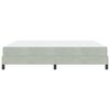 vidaXL Cama tipo Box Spring con colch&oacute;n Gris Claro 180 x 210 cm tela