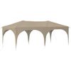 vidaXL Carpa Plegable para Fiestas Crema 575 x 288 x 245 cm