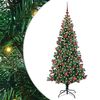 vidaXL &Aacute;rbol de Navidad Artificial Preiluminado Verde 180 cm