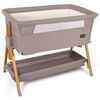 Baninni Cuna de colecho para beb&eacute;s 2 en 1 Elia 92x55x82 cm gris taupe