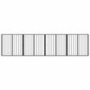 vidaXL Puerta para perros 4 uds. Negro 80 x 80 cm Acero Galvanizado