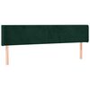 vidaXL Cabecero de terciopelo verde oscuro 163x16x78/88 cm