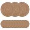 vidaXL Manteles de hierba marina 12 uds. Natural 100% Hierba marina