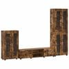 vidaXL Conjunto de mueble de TV FLORIN 3 pcs Roble ahumado