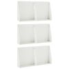 vidaXL Muro de Contenci&oacute;n 6 uds. 40 x 12 x 50 cm Acero Blanco
