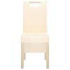 vidaXL Sillas de comedor 6 unidades tela color crema